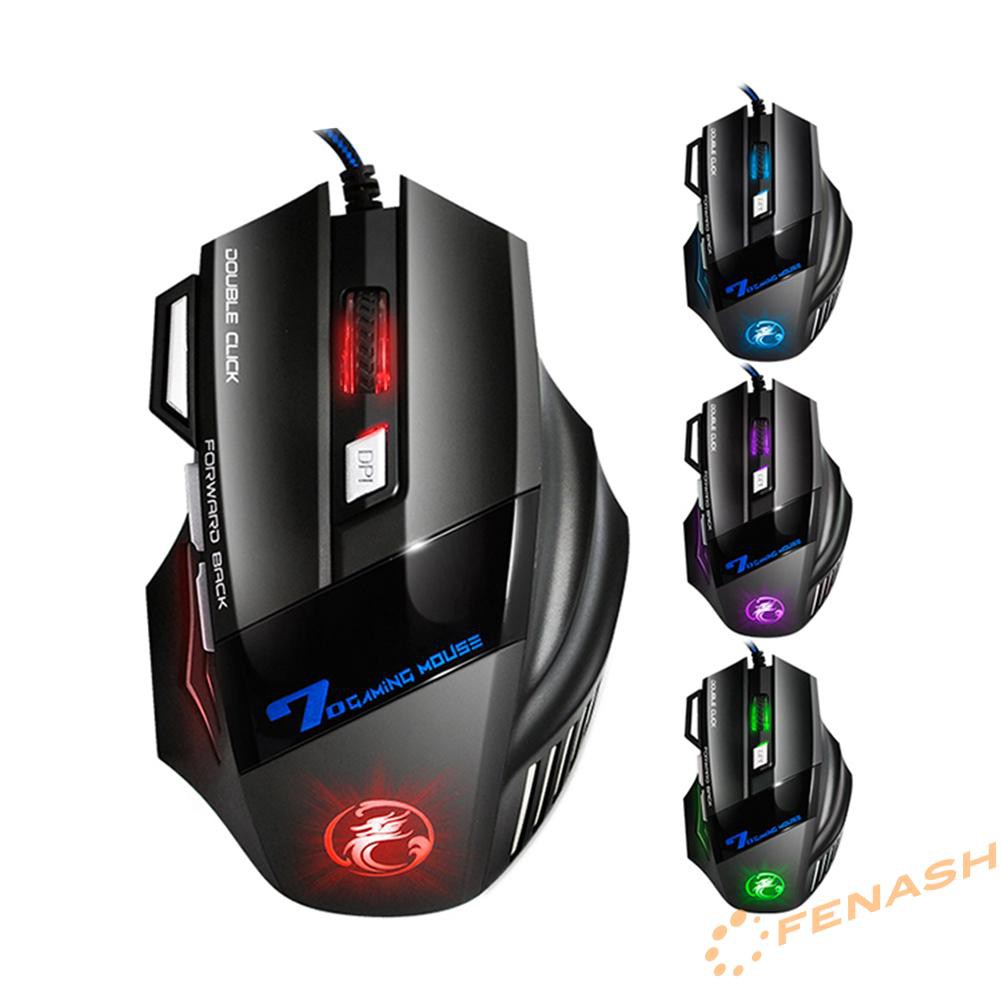 IMICE Chuột Gaming Femice X7 Có Dây Với 4 Bánh Răng 2400dpi