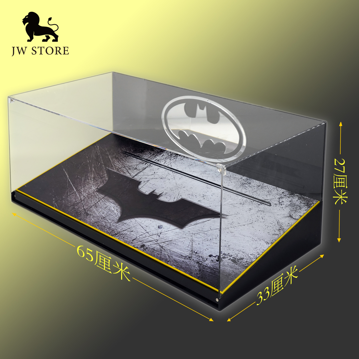 Mở cửa hoặc lật tùy chọn cho Hộp Trưng Bày Acrylic của LEGO 76139 Batman