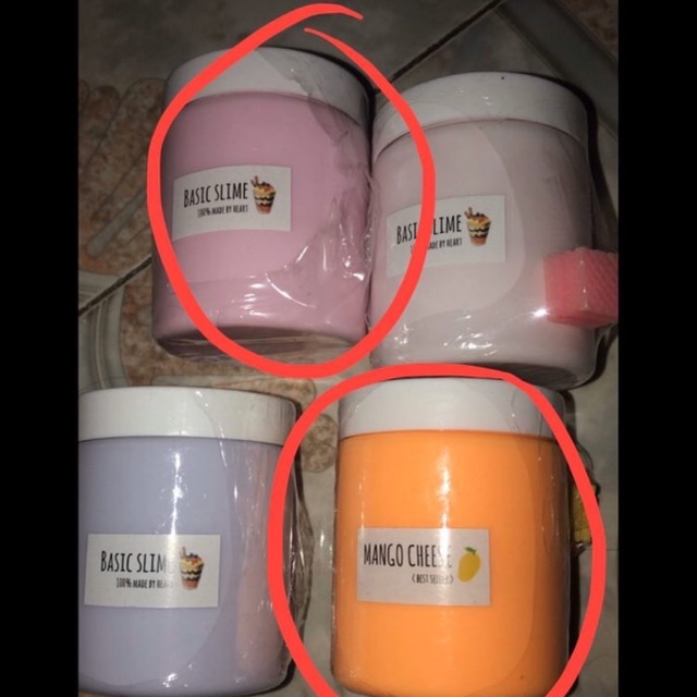 2 HŨ SLIME BASIC HỒNG TÍM