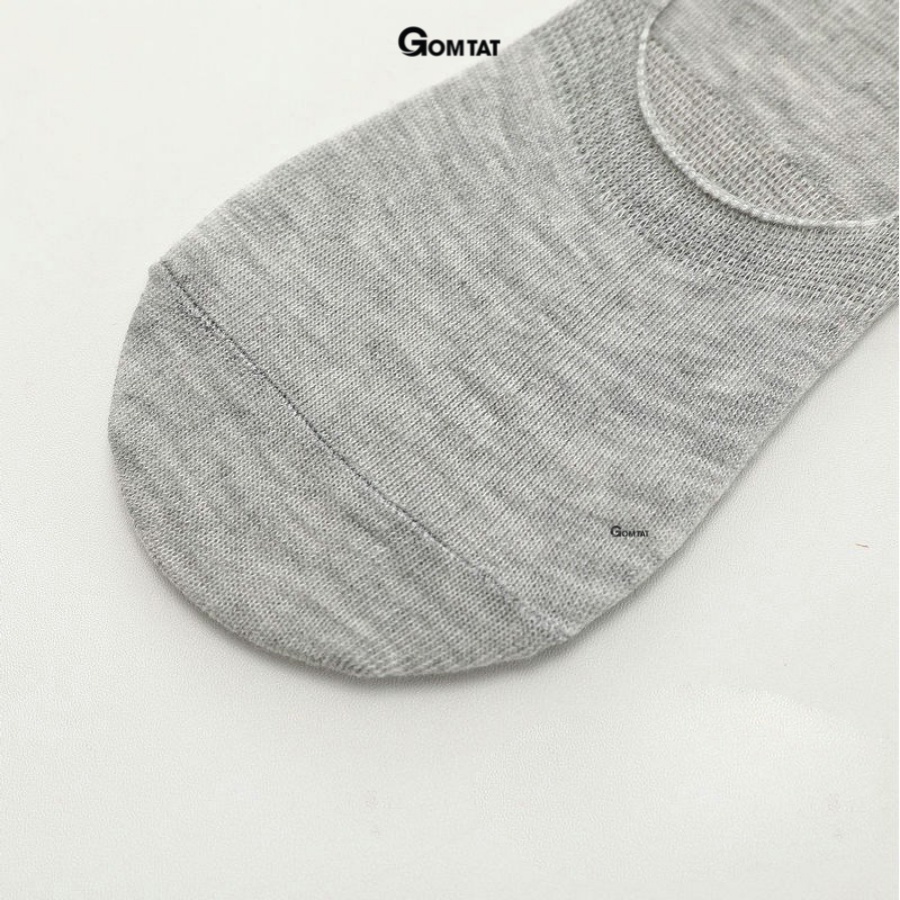 Tất lười nam nữ GOMTAT chất liệu cotton mềm mại, thoáng mát, có đệm cao su chống trượt gót chân - TAT-LUOI-02