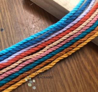 Dây thừng cotton màu size 3mm thắt macrame, trang trí, decor [ Ảnh thật và video]