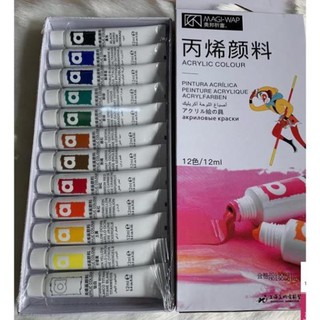 sét bột cọ bản 12 màu .