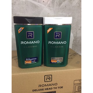 Combo dầu gội sữa tắm romano classic 180g