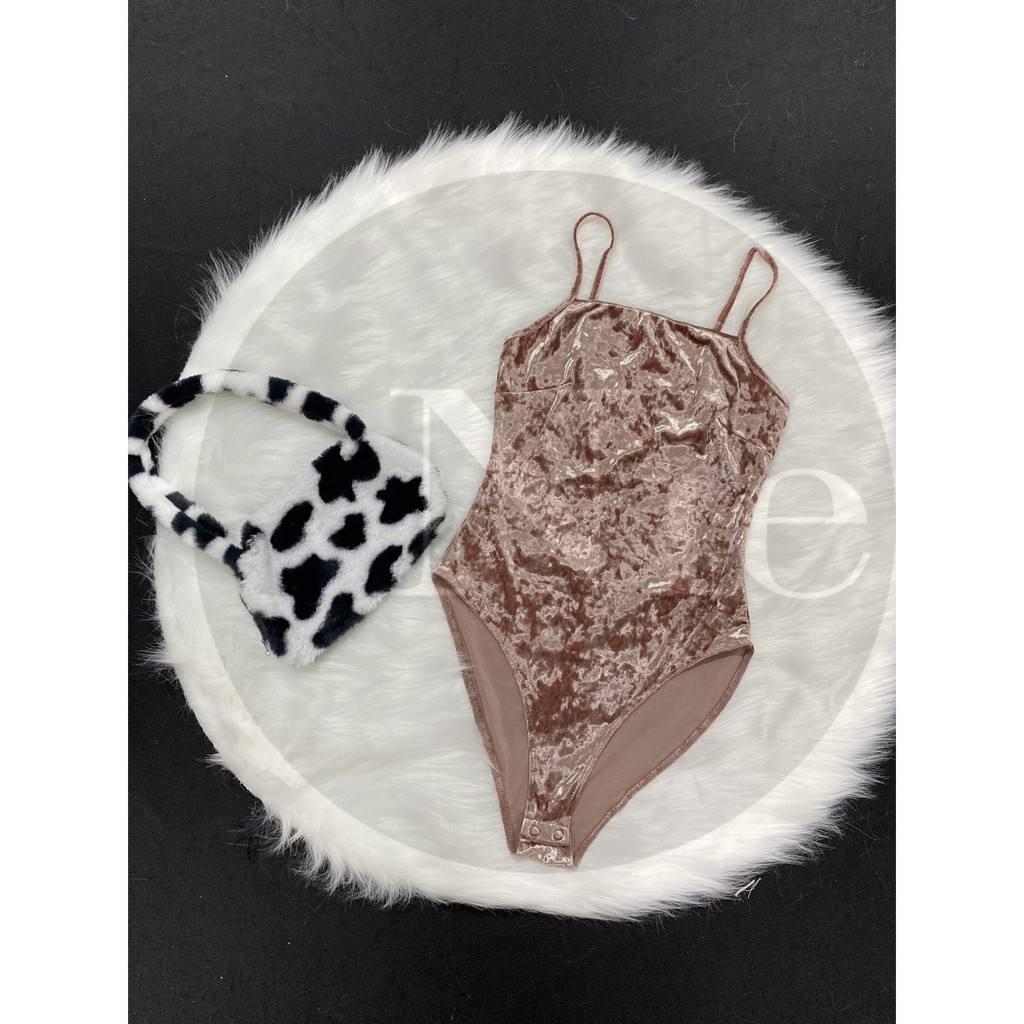 [XUẤT XỊN] Bodysuit nhung, trễ vai đen và cổ lọ (nhiều loại 😆)