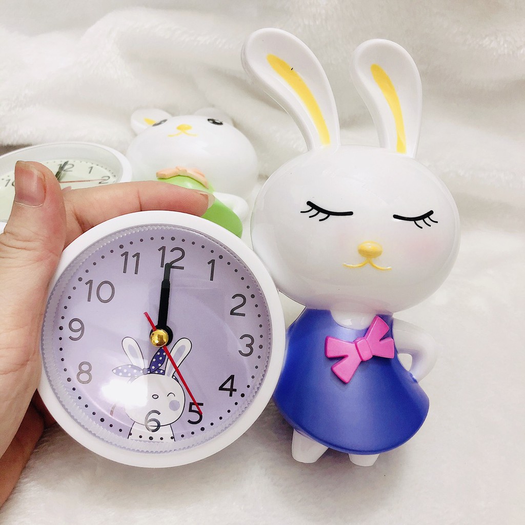 Đồng hồ báo thức / Đồng hồ để bàn hình thỏ DHDC030