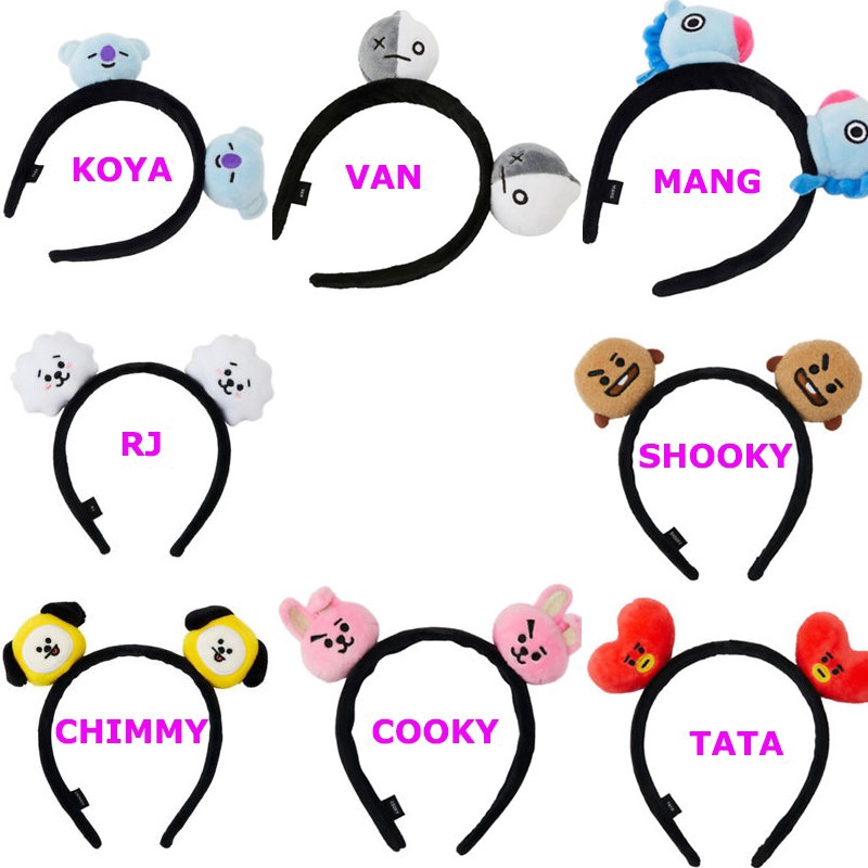 [ Mã 12FASHIONSALE1 giảm 10K đơn 50K ] Băng đô gắn tai hình các nhân vật BT21 của BTS