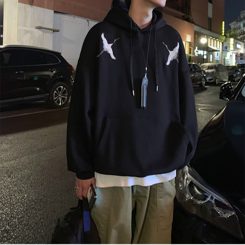 Áo hoodie phong cách Hàn Quốc có nón tay dài hợp thời trang cho nam