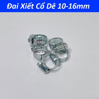 Đai siết quai nhê inox - đai xiết cổ dê inox độ xiết từ 10-16mm