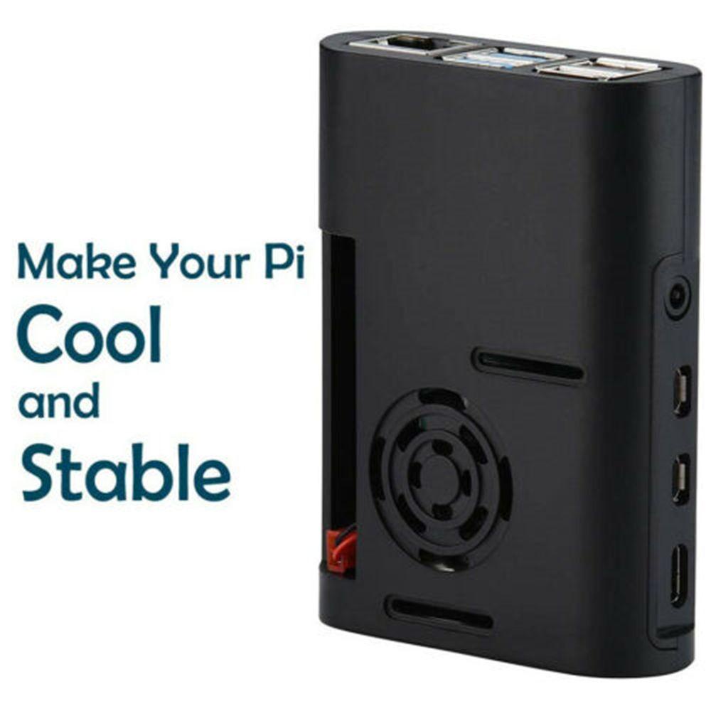 Vỏ Tản Nhiệt Màu Đen Siêu Bền ASB Cho Raspberry Pi 4 Model B, Pi 4B, Pi 4