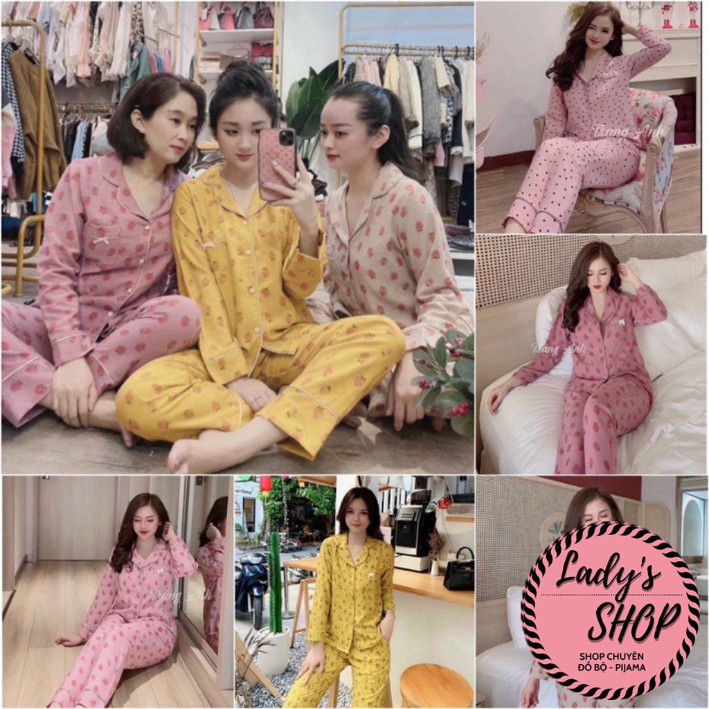 Bộ Lụa Tay Dài Cao Cấp☘️Đồ Bộ Pijama [ẢNH THẬT+VIDEO]