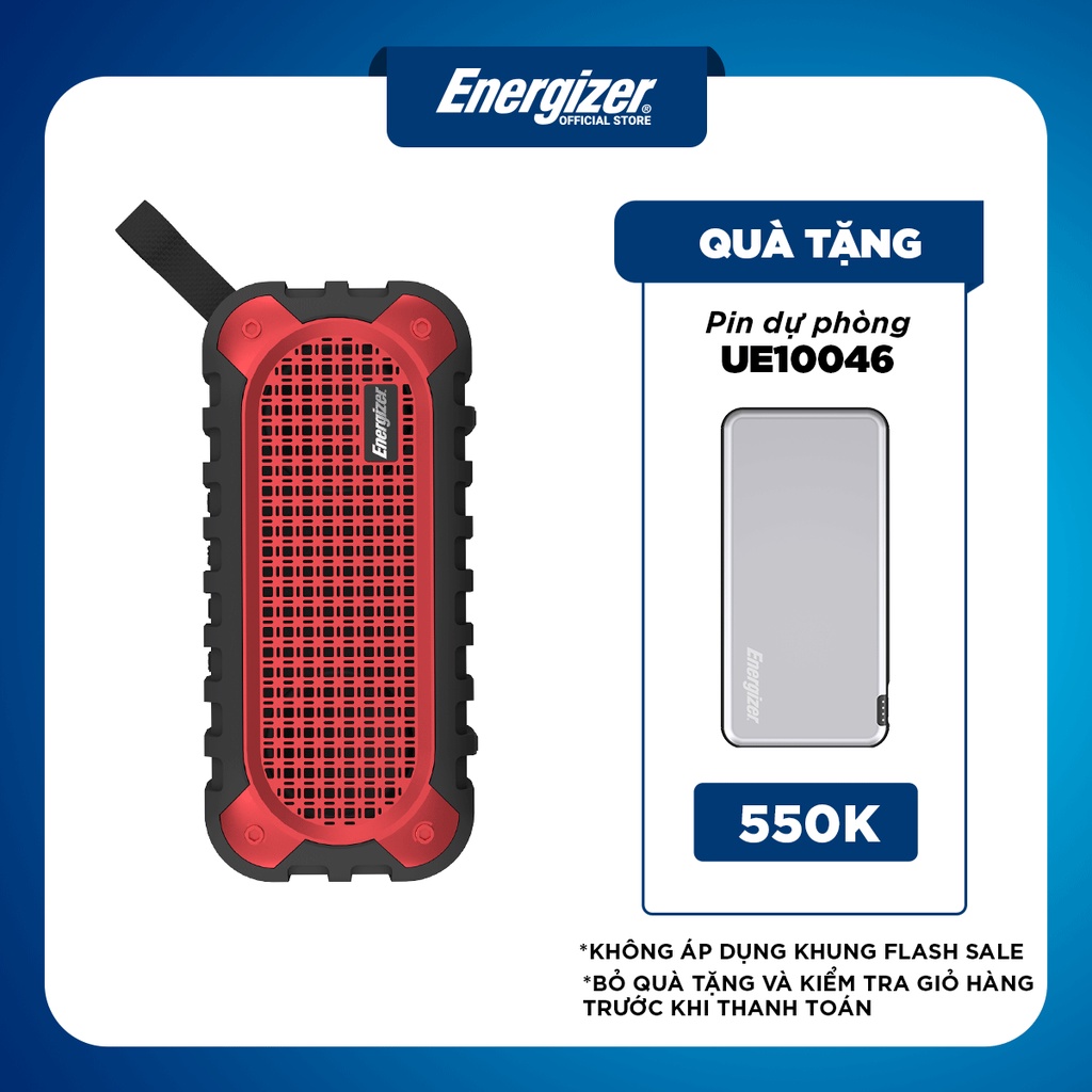 Loa Bluetooth di động Energizer BTS-106 - Hàng Chính Hãng, Bảo Hành 2 Năm 1 Đổi 1