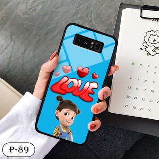 Ốp lưng kính 3D Samsung Galaxy Note 8- hình cute