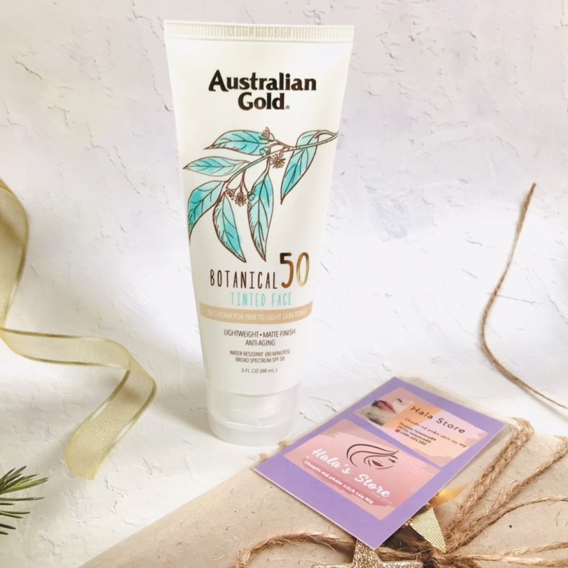 Kem chống nắng Australian Gold Botanical Sunscreen Face SPF 50 100% Mineral Suncreen 147ml