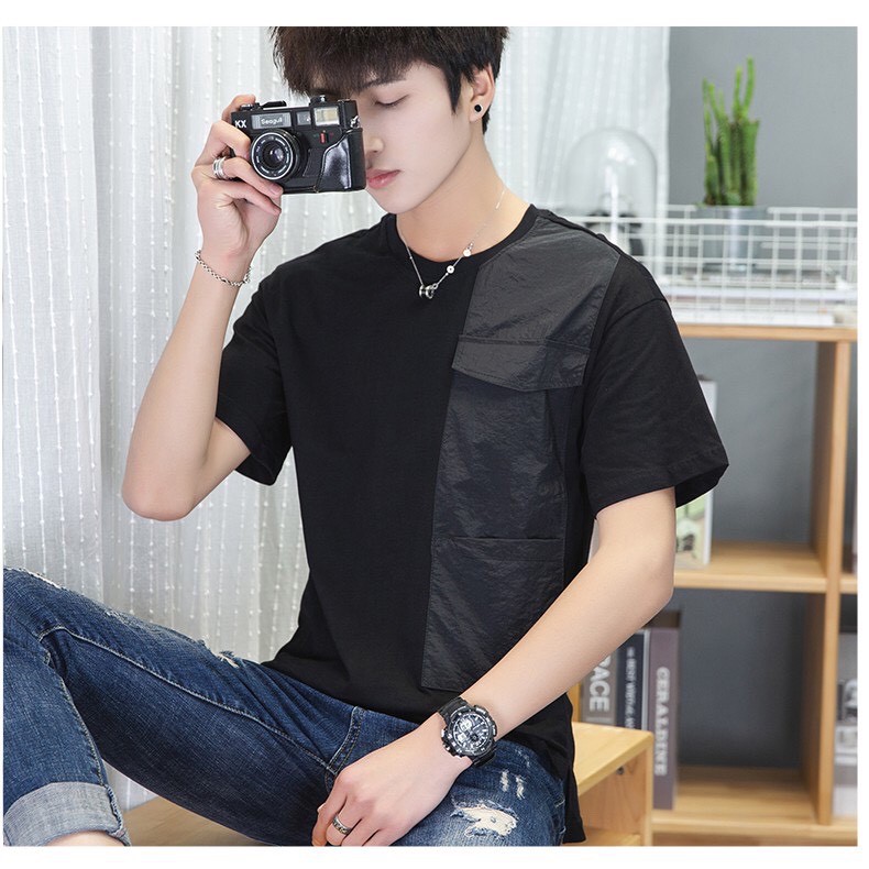 Áo Thun Unisex Ngắn Tay Chất Cotton Mềm Thoáng Mát Hút Mồ Hôi Cực Tốt - ATT131 Hai Màu Đen, Trắng