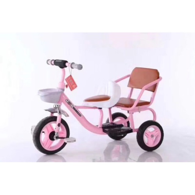 Xe xích lô trẻ em 2ghế cho bé từ 2đến 5tuổi
