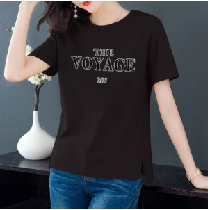 Short-sleeved T-shirt women's summer middle-aged mother's loose large size printed temperament tops