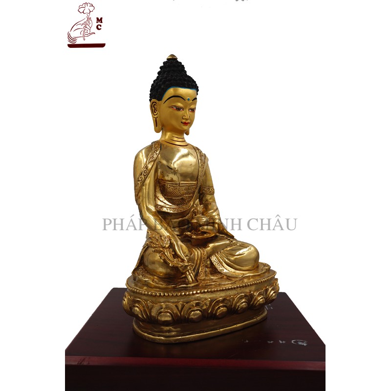 [PHÁP BẢO MINH CHÂU] Tượng Dược Sư Đồng Đài Loan 33cm -ĐẸP TINH XẢO