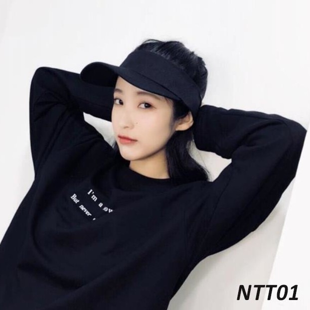Mũ Lưỡi Trai Tennis Thể Thao Nam Nữ Trơn, Nón Kết Nửa Đầu Không Nóc Thoáng Mát - trieuvy_fashion