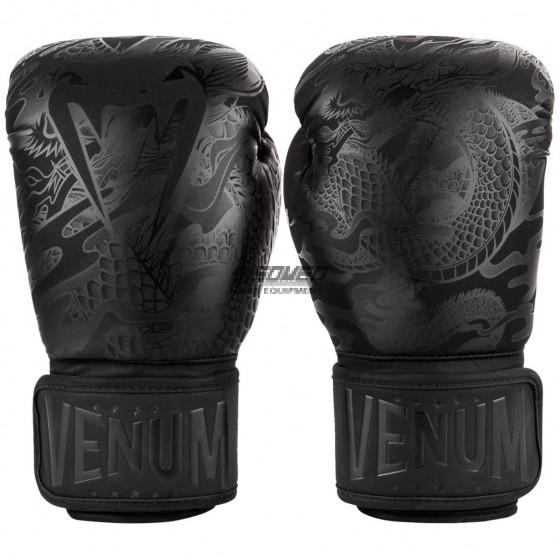 GĂNG TAY BOXING VENUM DRAGON'S FLIGHT BOXING GLOVES - BLACK/BLACK