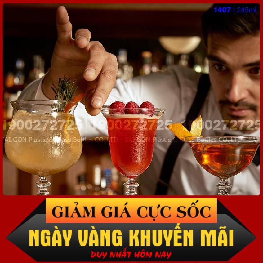 [HÀNG CAO CẤP] Ly Thủy Tinh Cao Cấp Vintage Gin Coupe 245ml | Nhập khẩu E.U