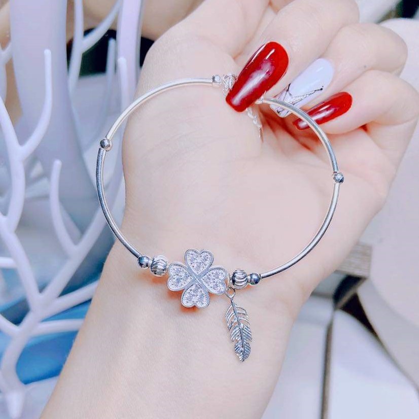 Vòng tay nữ bạc ta phong cách mạnh mẽ cá tính - Trang sức bạc Evasilver