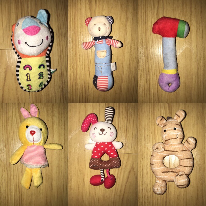 LK01- Đồ chơi nhồi bông có leng keng bíp bíp cho bé