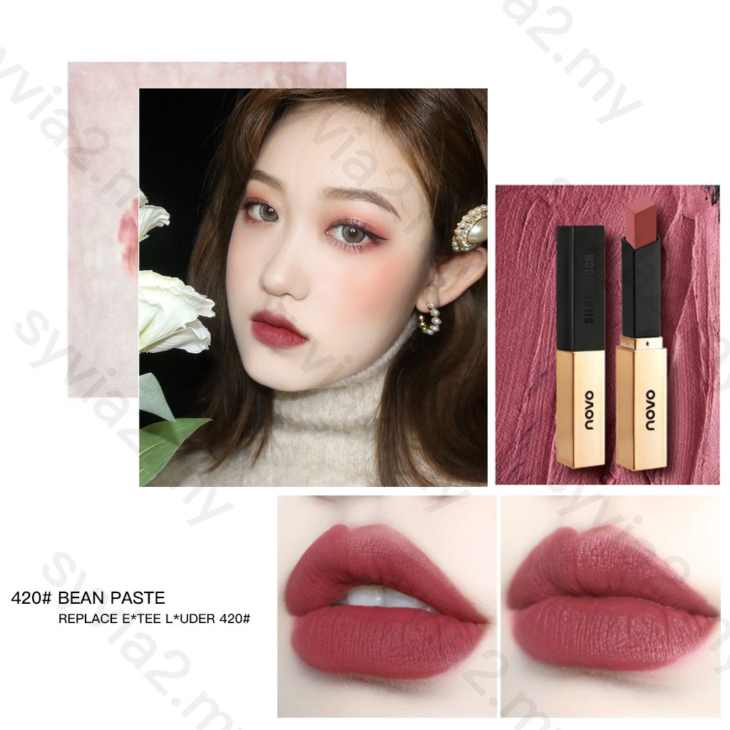 Son thỏi NOVO dưỡng ẩm lâu trôi vỏ màu vàng | BigBuy360 - bigbuy360.vn