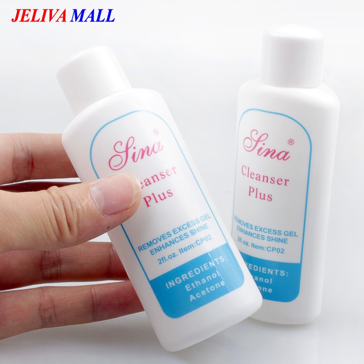 Nước tẩy sơn gel, nước lau gel móng tay Clean plus nước rửa cọ 60ml