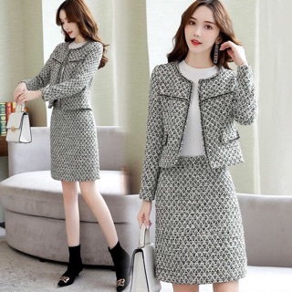 Set váy dạ nữ cao cấp kiểu dáng công sở sang trọng QCNP1527