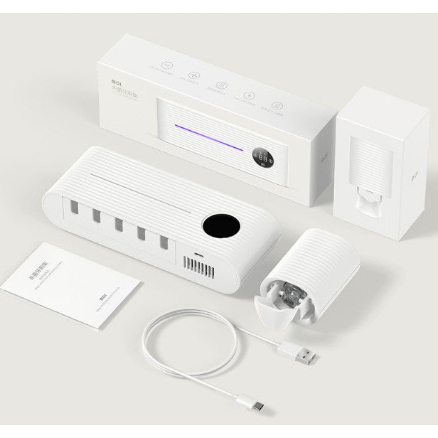 Máy khử khuẩn bàn chải Xiaomi, khử khuẩn bằng tia UV- kèm kệ lấy kem đánh răng