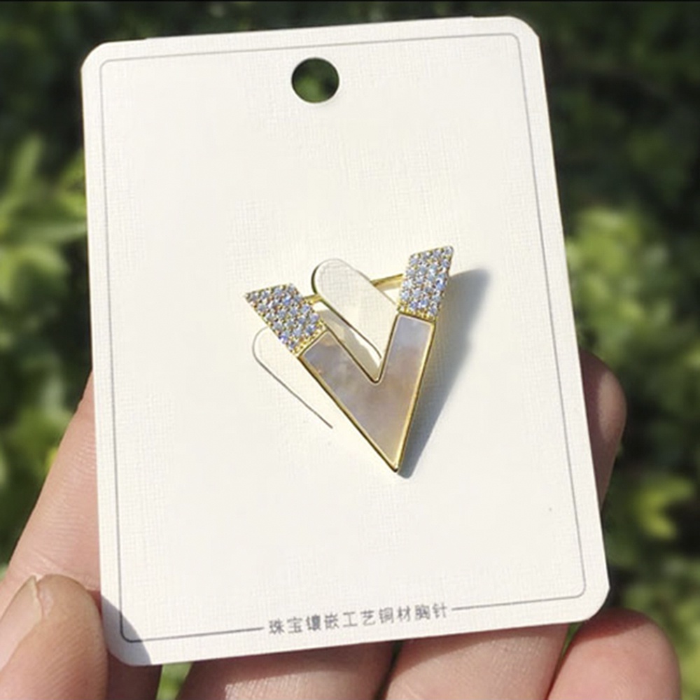 Ghim CàI ÁO HìNh Chữ V ĐíNh Kim Cương Giả ThờI Trang Cho Nữ