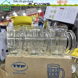 Bộ 6 ly thủy tinh 316 việt nam uống bia 375ml