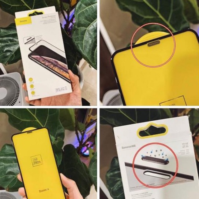 Cường lực chống bụi Baseus bảo vệ màng loa iphone X X max 7plus 8plus 7 8 6 6plus