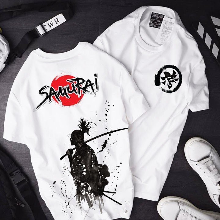 Áo Thun Tay Lỡ In Samurai Cho Nam Nữ Áo Phông Form Rộng Unisex Freesize Dưới 75kg | BigBuy360 - bigbuy360.vn
