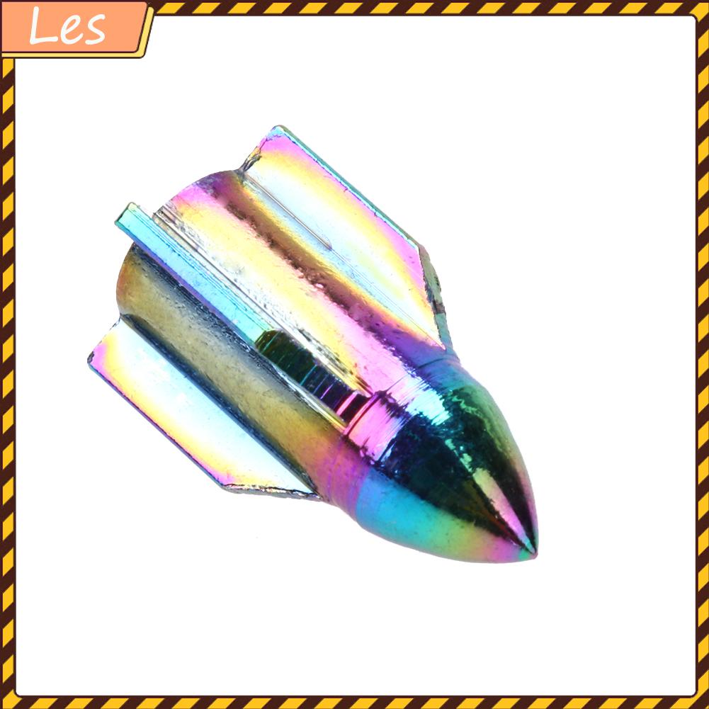 Bộ 4 nắp đậy van bánh xe hơi hình tên lửa nhiều màu sắc