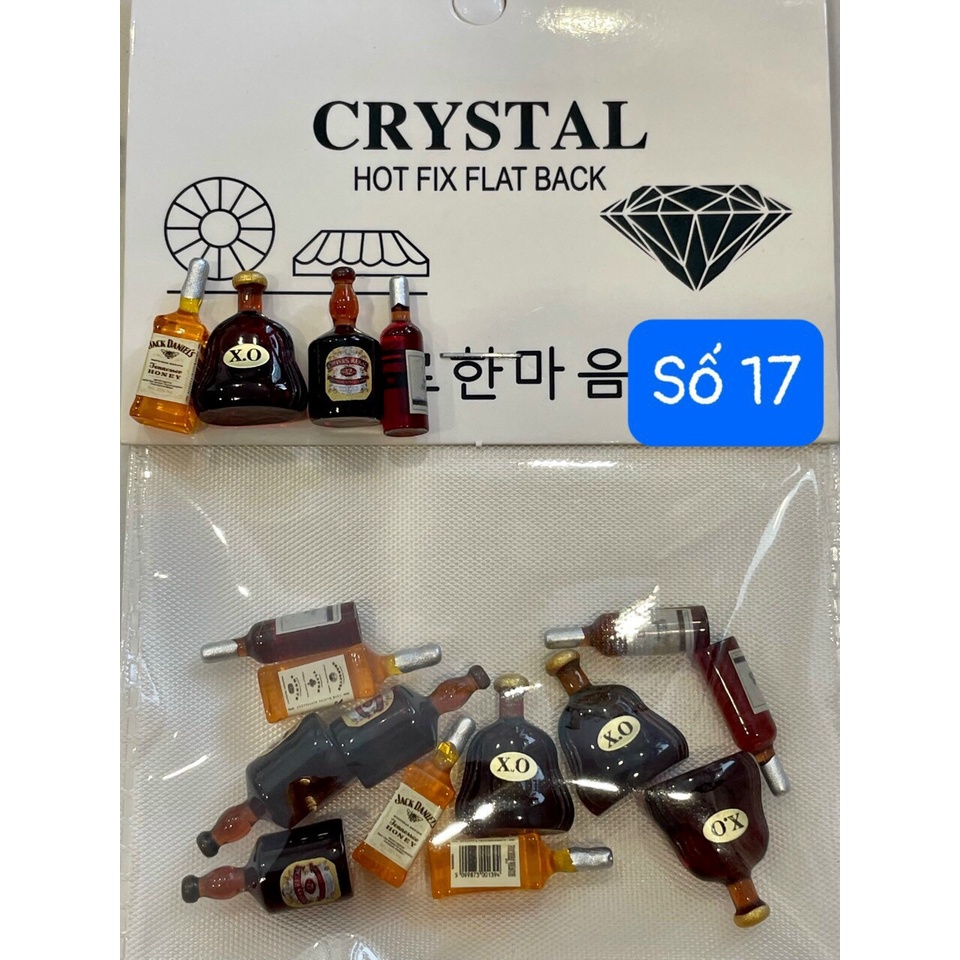 Set 12 charm say quên đường về gắn móng tay - phụ kiện nail giá rẻ