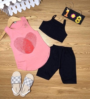 Combo 3 bộ sét 3 món bé gái