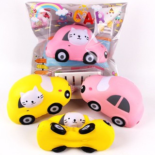 xChính hãng Sunny Squishy - Xe ôtô mèo cực khủng (15x8cm)u