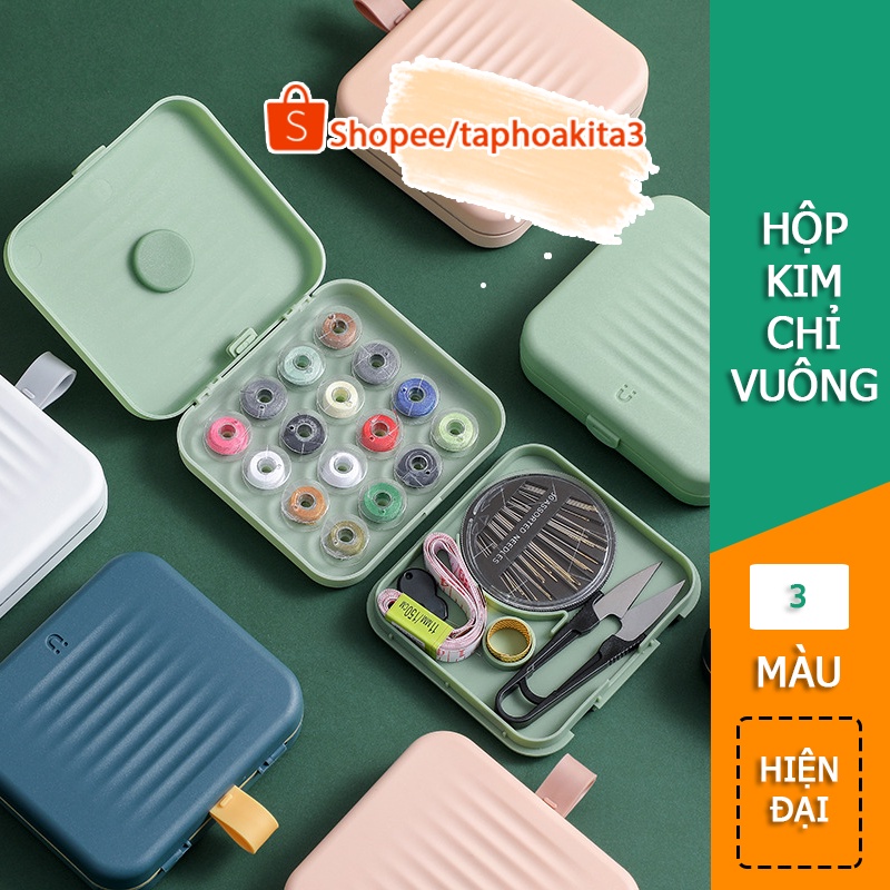 Hộp kim chỉ may vá Cao Cấp bỏ túi du lịch tiện lợi #T1-28(Vuong)