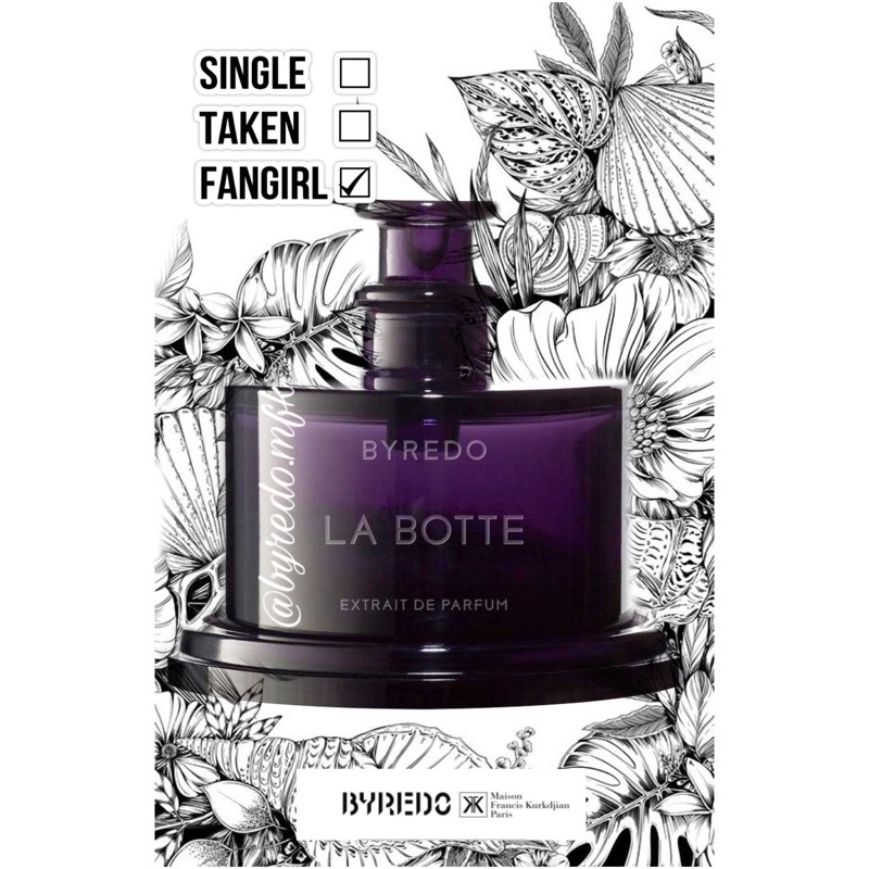 Mẫu thử nước hoa BYREDO LA BOTTE EDP Tester 5ml/10ml/20ml | BigBuy360 - bigbuy360.vn