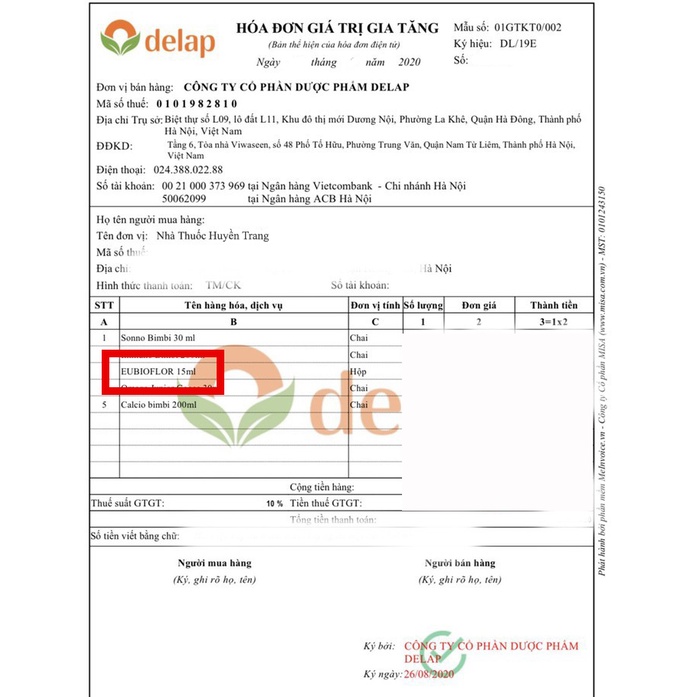 ✔️️️(Chính Hãng) Men Vi Sinh Eubioflor, men lợi khuẩn, giúp bé ăn ngon, hỗ trợ tiêu hóa