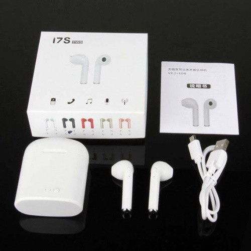 Tai nghe Bluetooth không dây i7s-Tws loại 2 tai nghe kèm hộp sạc âm thanh cực hay