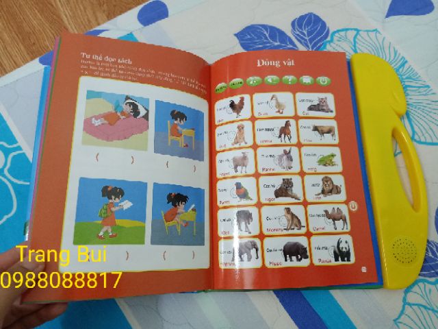 Sách điện tử quý song ngữ anh việt cho trẻ em tặng kèm bút