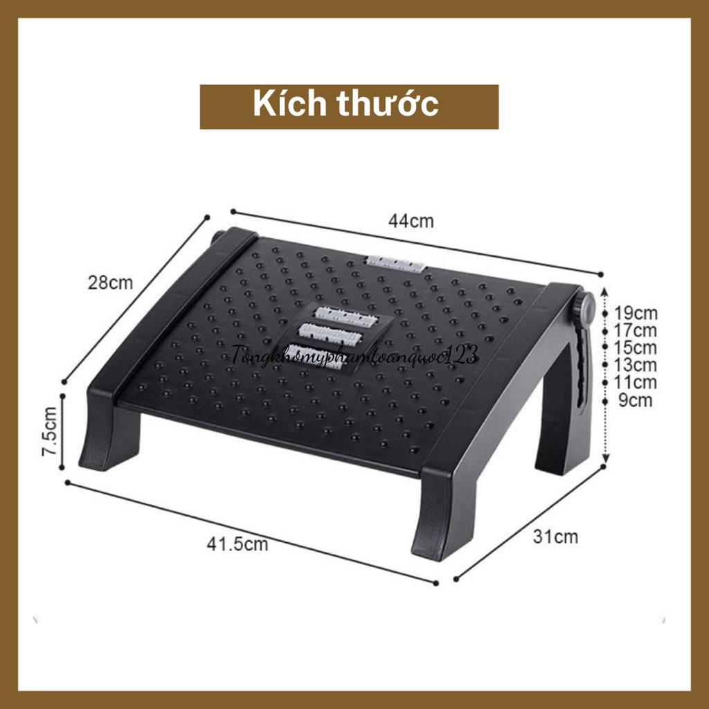 Ergonomic Footrest Ghế Gác Chân Văn Phòng - ghế kê chân Công Thái Học văn phòng, học sinh, sinh viên, chơi game