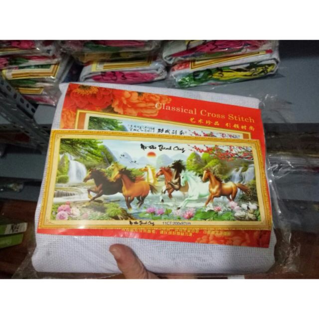 TRANH THÊU KÍN MÃ ĐÁO THÀNH CỒN  MN0002 (200X97)