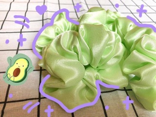 ☘️SCRUNCHIES BUỘC TÓC MÀU XANH NHẠT 🍀