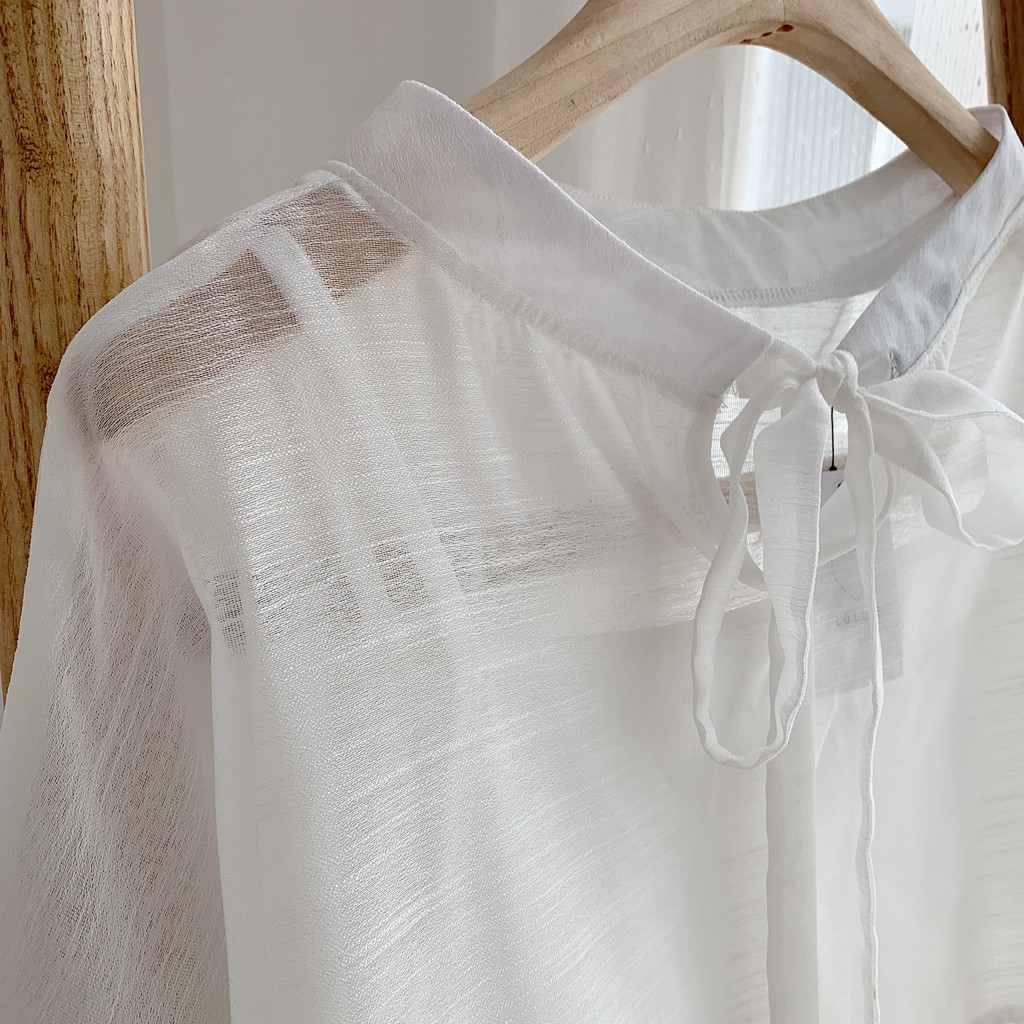 sét áo baby doll cổ nơ lưng kèm 2 dây - TKA227 1994Closet | BigBuy360 - bigbuy360.vn