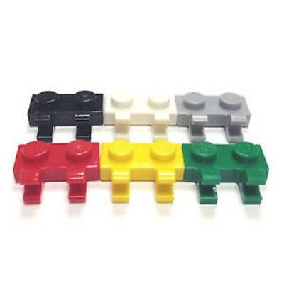 Gạch Lego 1 x 2 với 2 tay cầm / Lego Part 60470b: Plate, Modified 1 x 2 with 2 Open O Clips