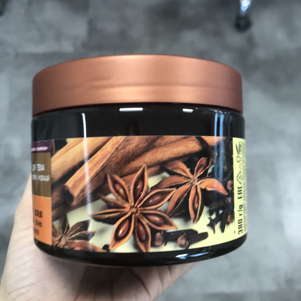 Tẩy tế bào chết body quế hồi cà phê KRASOTA Body Scrub Coffee Cloves Cinnamon 380g
