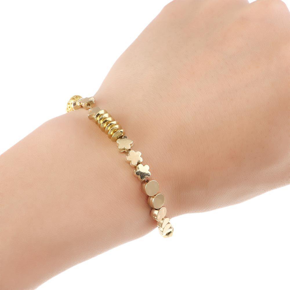 Set 100 Hạt Xỏ Lỗ Hình Tròn Ngôi Sao Dùng Để Làm Trang Sức Thủ Công